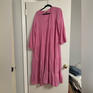 SOLD Pink long sleeve dress